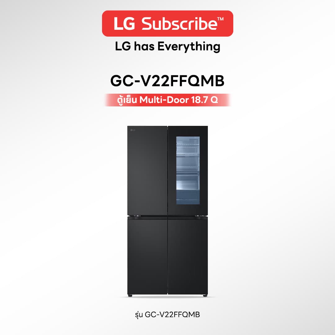 ตู้เย็น LG Instaview Multi-Door 18.7 Q รุ่น GC-V22FFQMB - รูปที่ 1